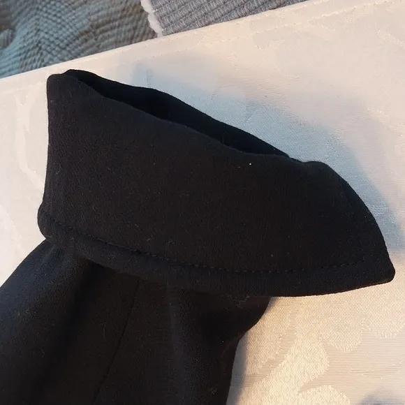 Talbots Vintage 100% Wool Pea Coat Blazer Jacket Sz 12 Black Double Breasted