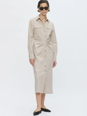 TANGIERS Long shirt dress Safari