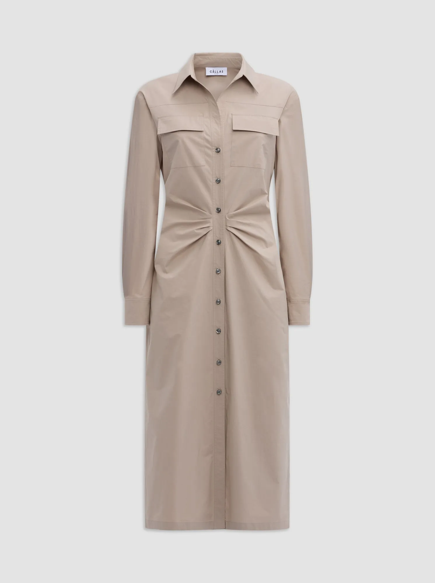 TANGIERS Long shirt dress Safari