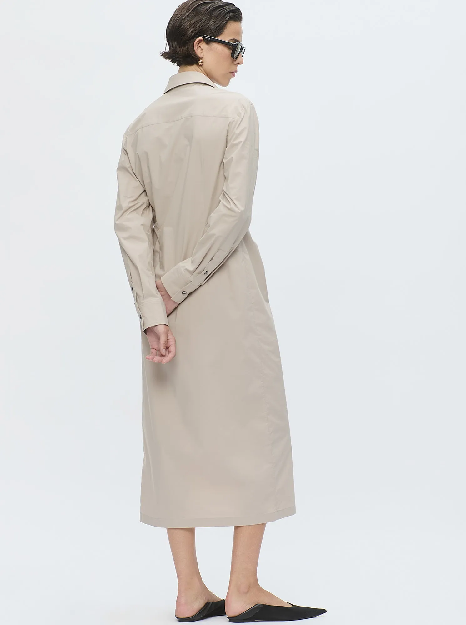 TANGIERS Long shirt dress Safari