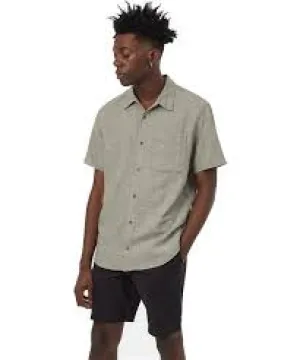 Tentree Mens Hemp Button Front Shortsleeve Shirt
