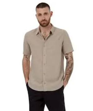 Tentree Mens Hemp Button Front Shortsleeve Shirt