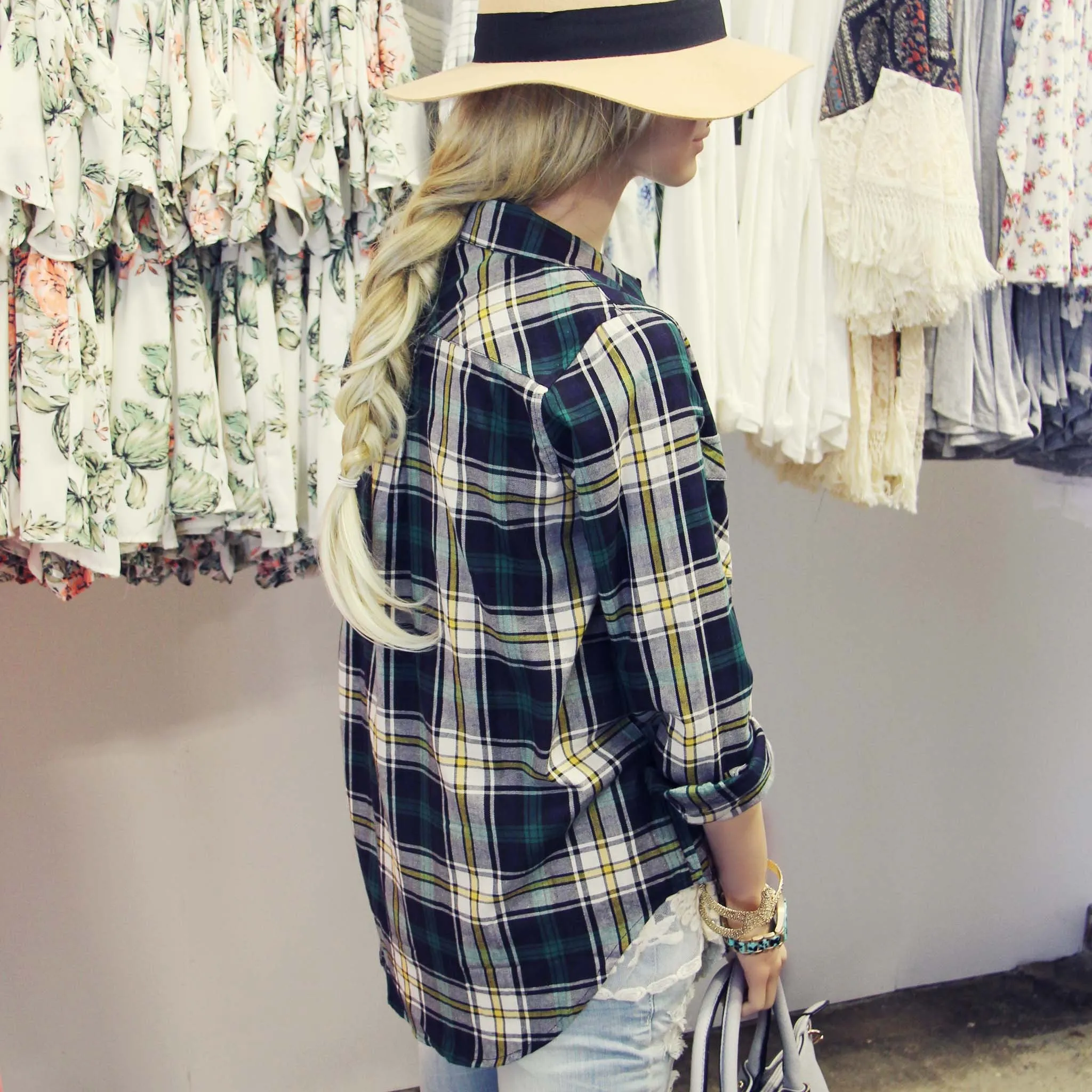 The Campfire Plaid Top