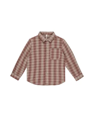 The Collared Long Sleeve Shirt by Rylee   Cru - Autumn Plaid - KIDS