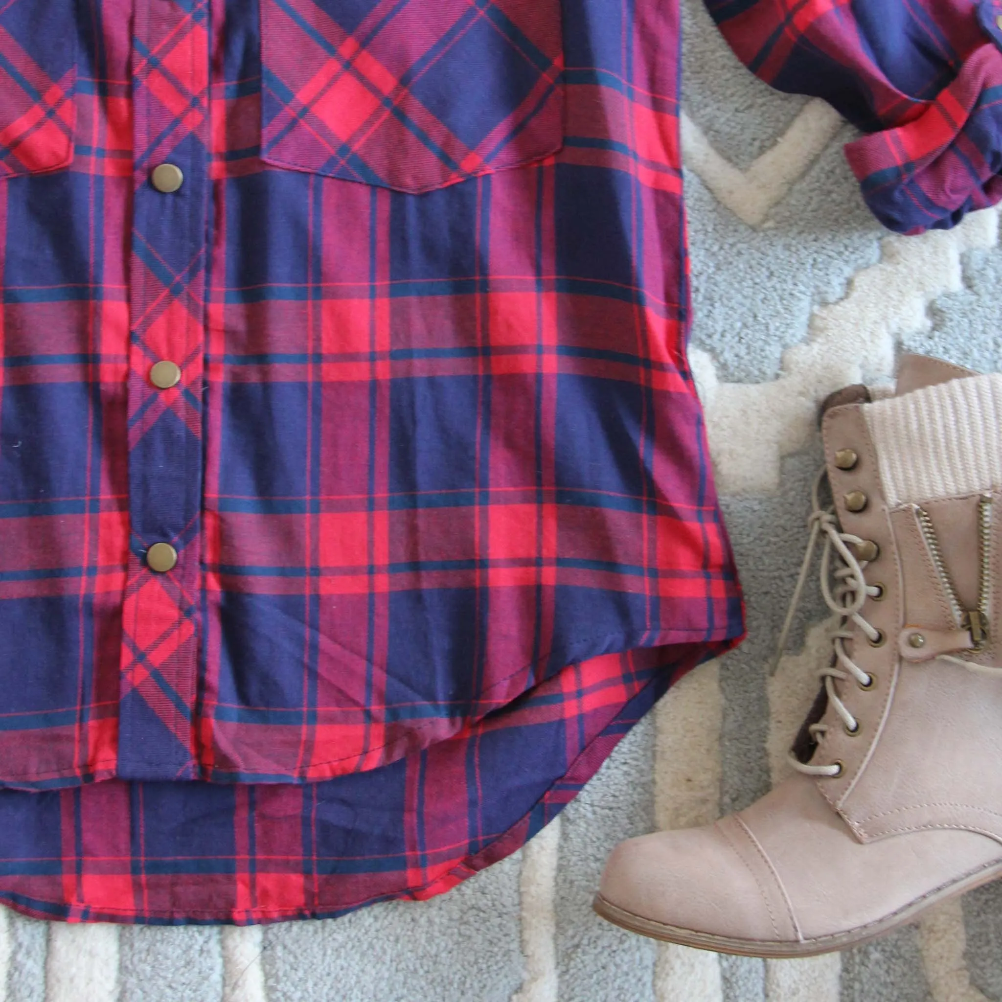 The Everyday Plaid Top in Tartan