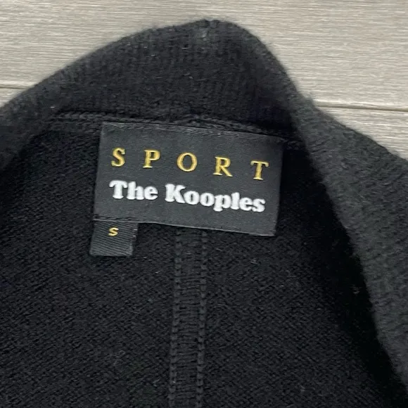 The Kooples Sport Wool Cashmere sleeveless open front cardigan vest sweater S