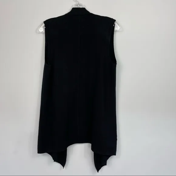 The Kooples Sport Wool Cashmere sleeveless open front cardigan vest sweater S
