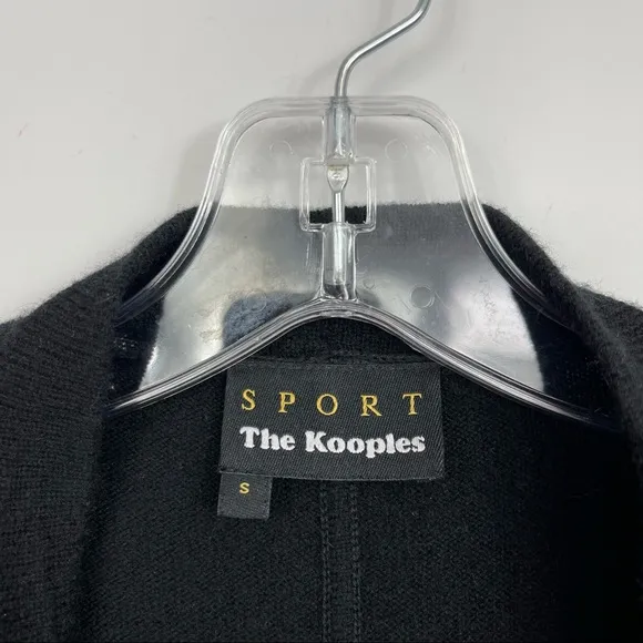 The Kooples Sport Wool Cashmere sleeveless open front cardigan vest sweater S