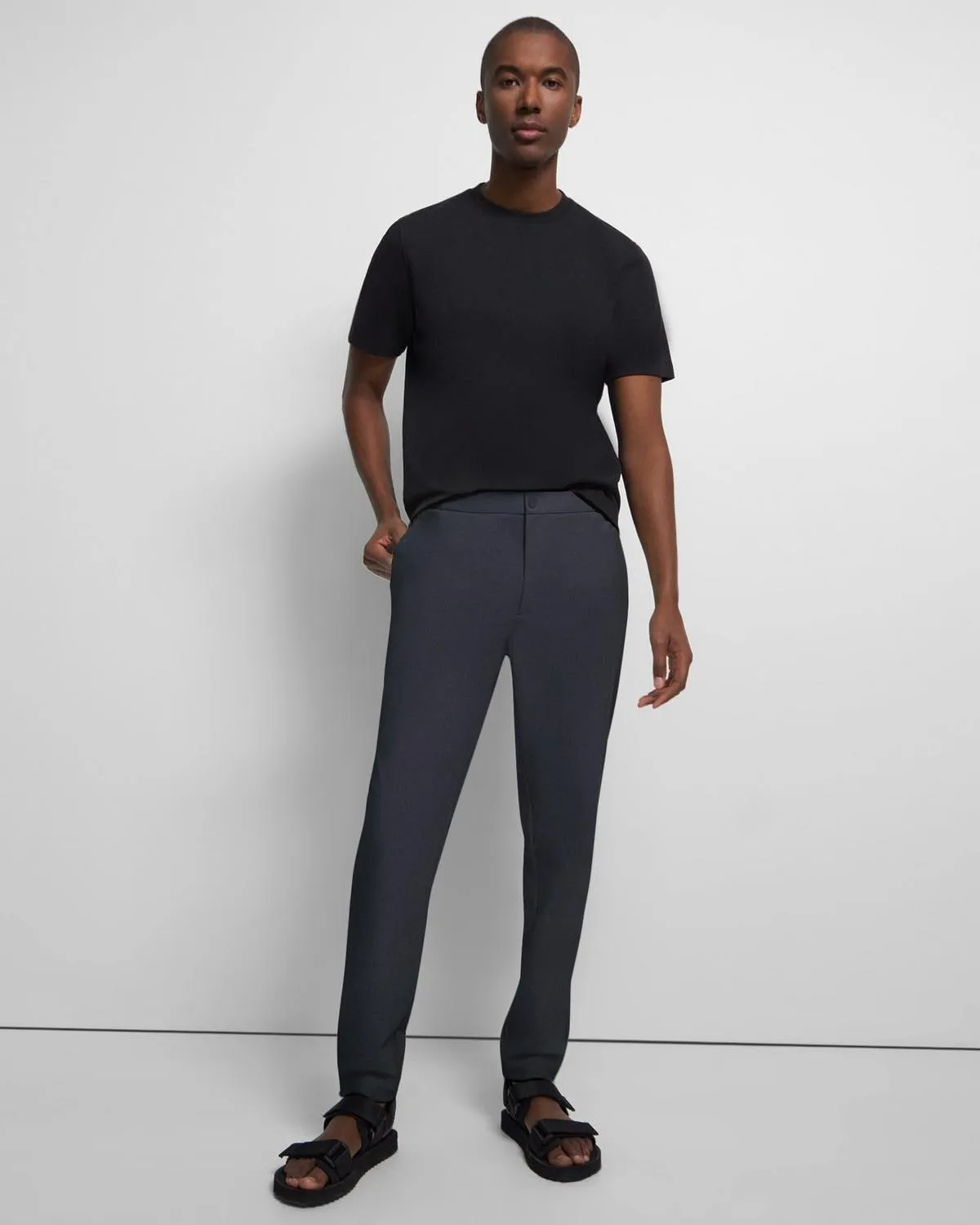Theory Terrance Jogger in Precision Ponte - Basalt