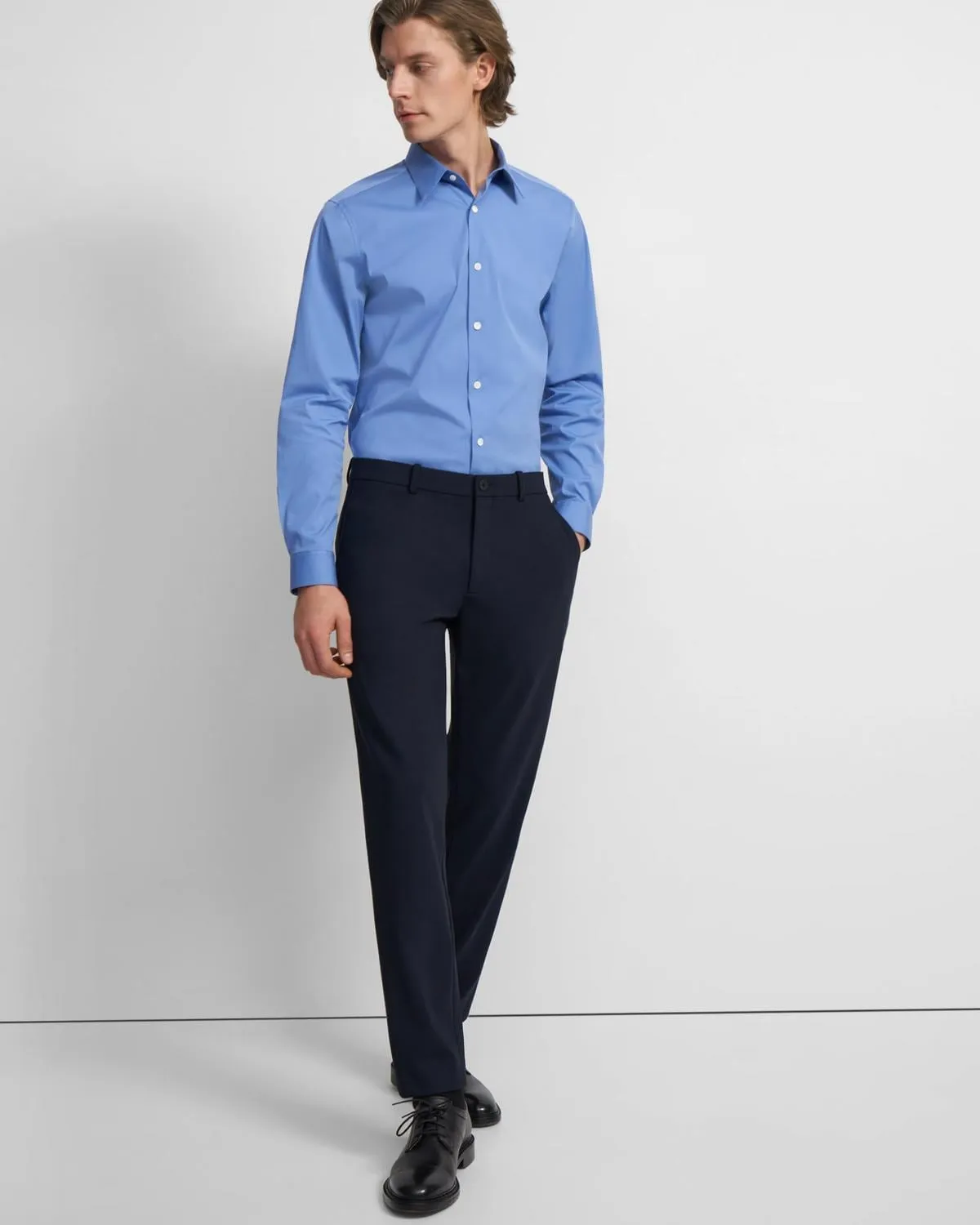 Theory Zaine Pant in Precision Ponte - Baltic