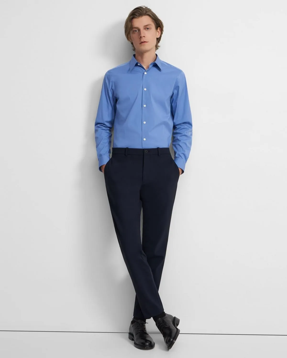 Theory Zaine Pant in Precision Ponte - Baltic