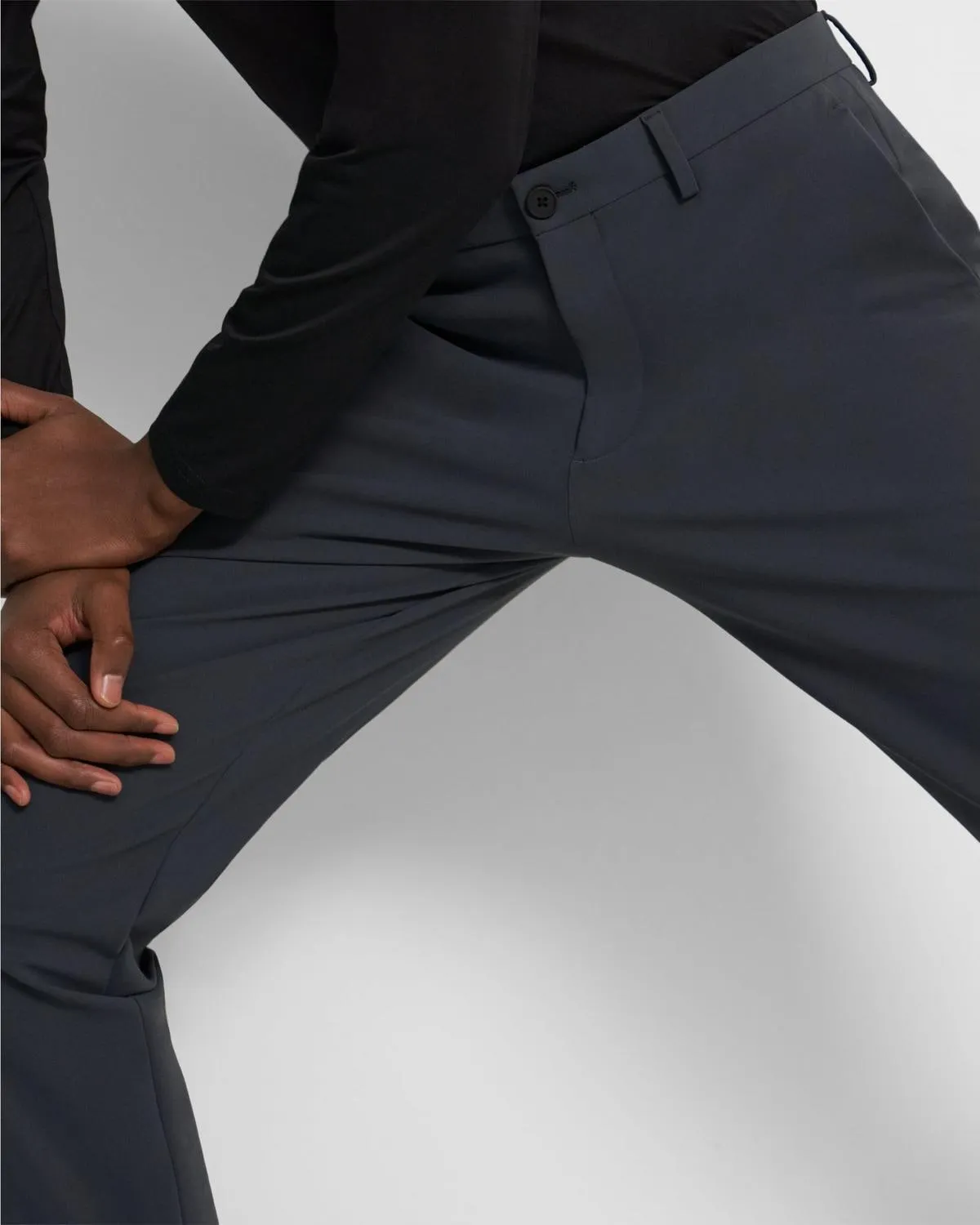 Theory Zaine Pant in Precision Ponte - Basalt
