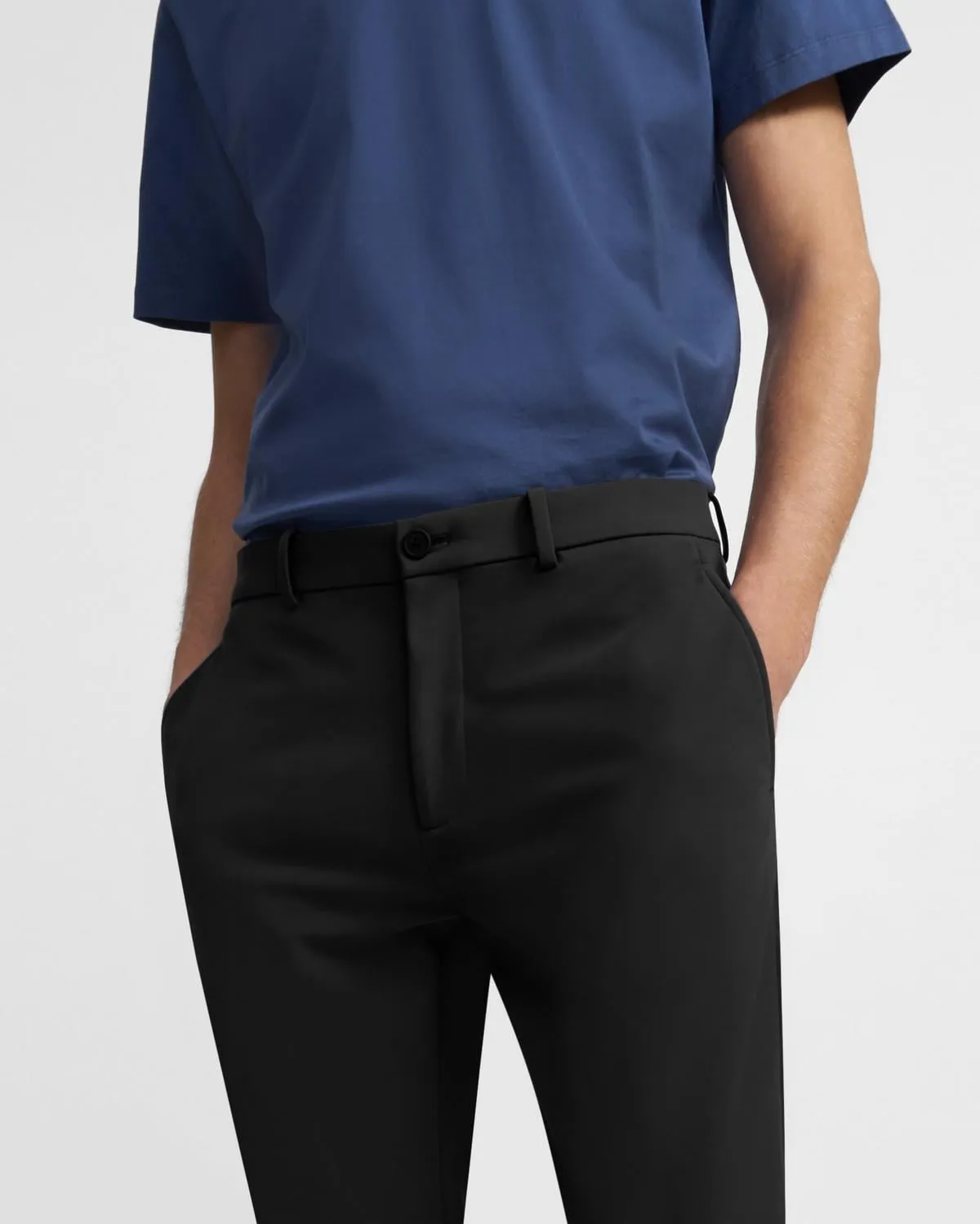 Theory Zaine Pant in Precision Ponte - Black