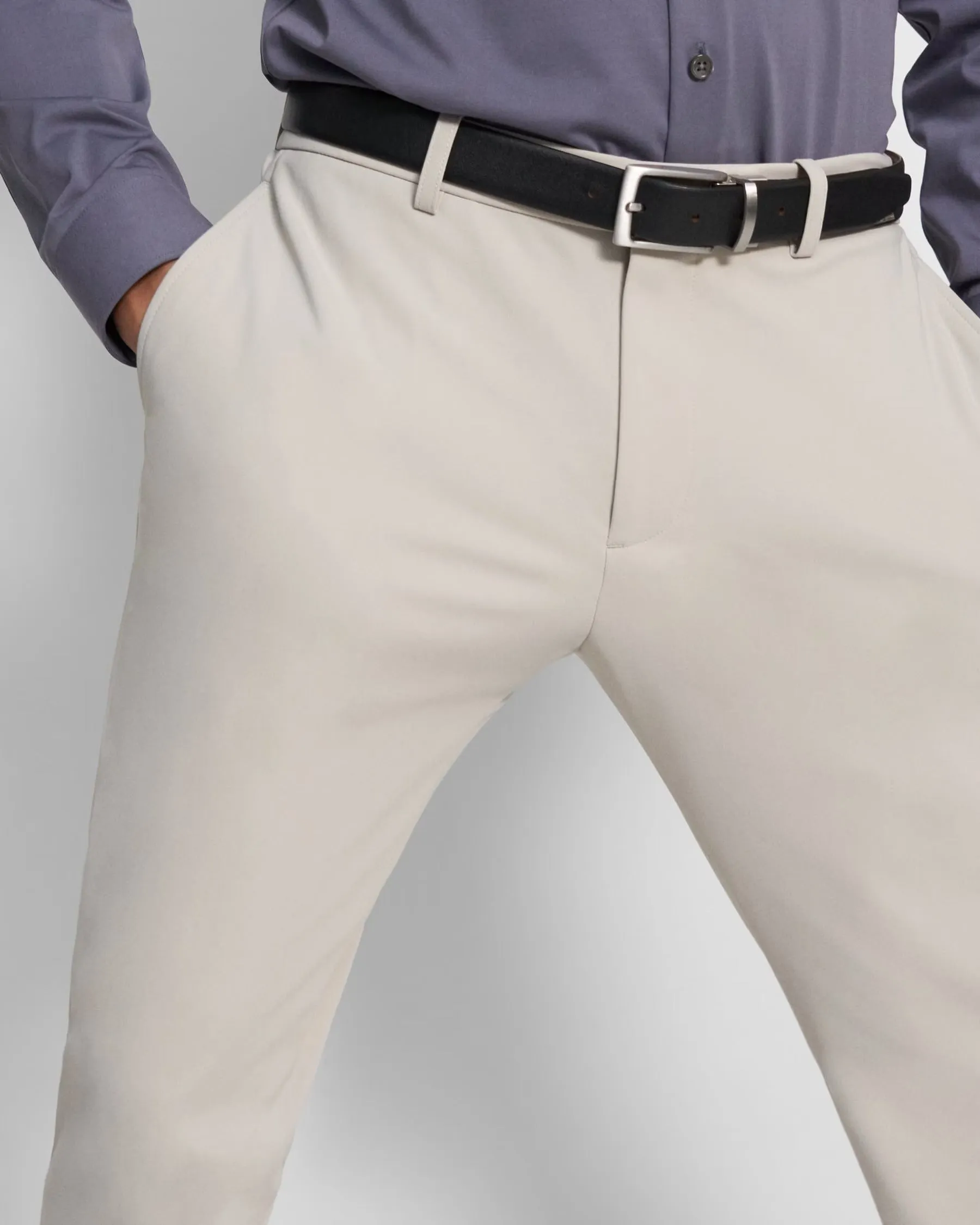 Theory Zaine Pant in Precision Ponte - Putty