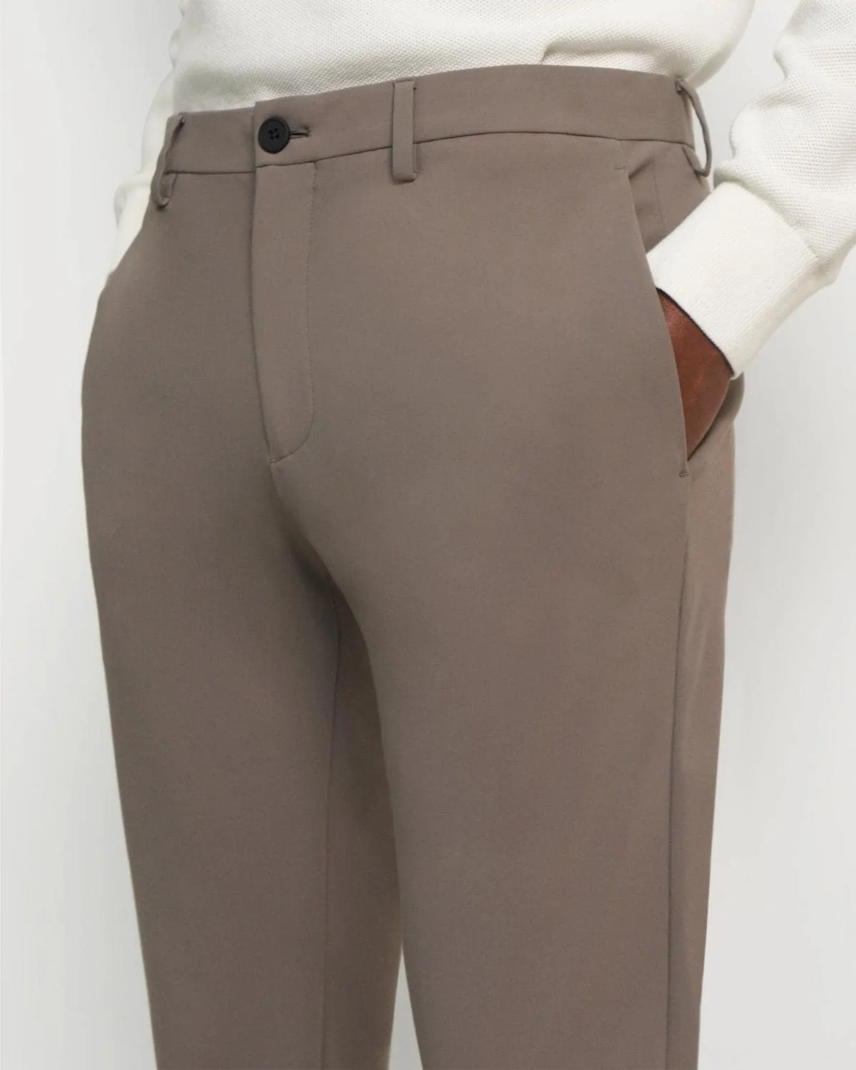 Theory Zaine Pant in Precision Ponte - Sidewalk