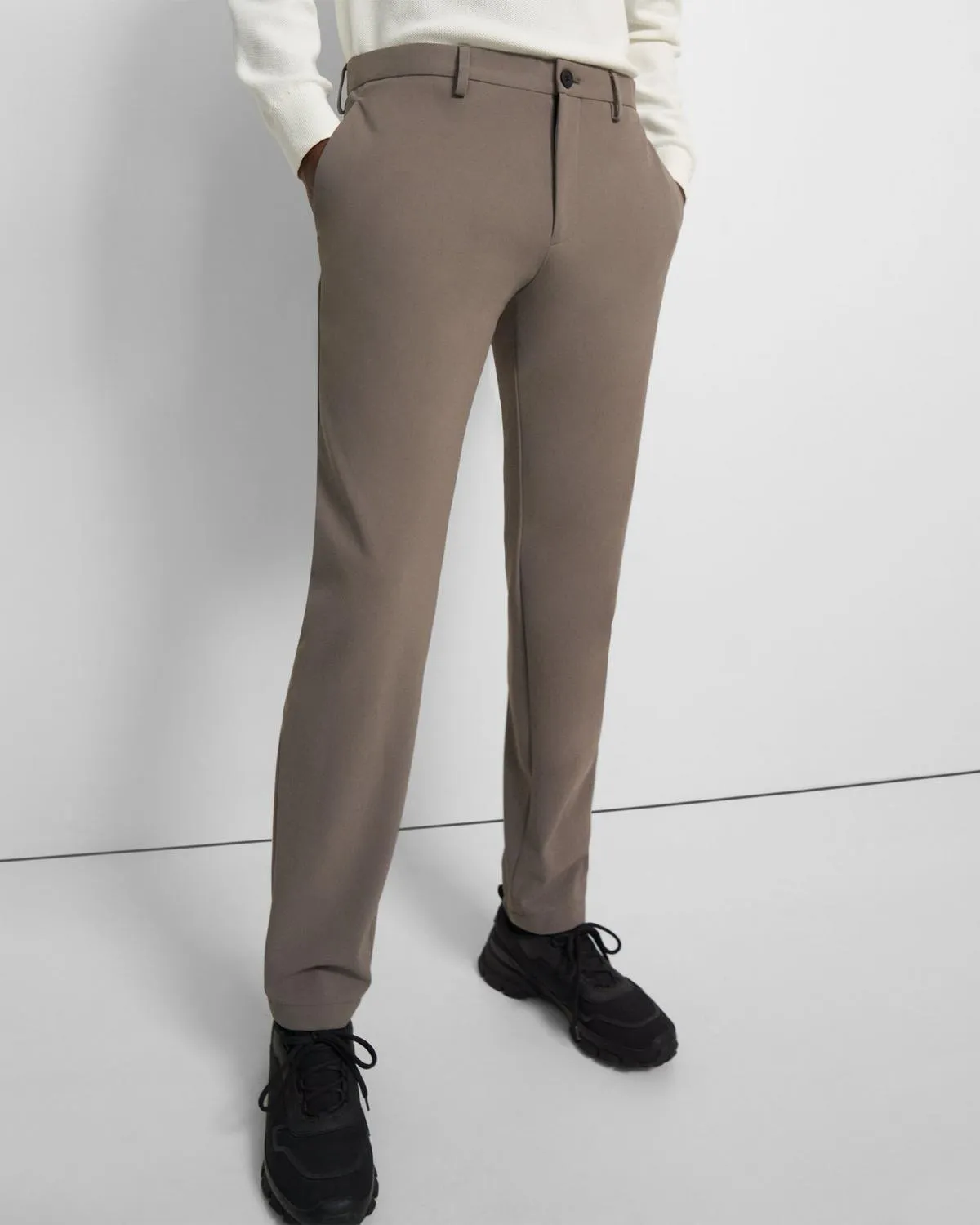 Theory Zaine Pant in Precision Ponte - Sidewalk