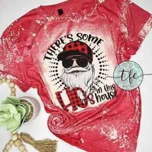 {There's Some HOs In This House} distressed tee