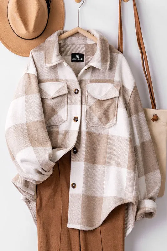 Toasted Plaid Flannel Shirt