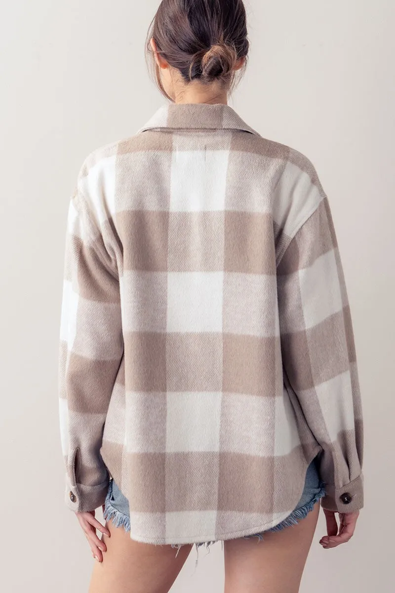Toasted Plaid Flannel Shirt