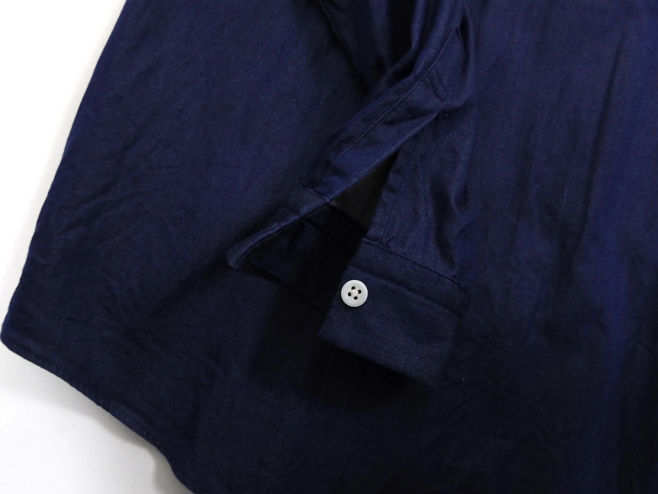Tomorrowland Tricot Blue and White Denim Knit Stripe Shirt - M