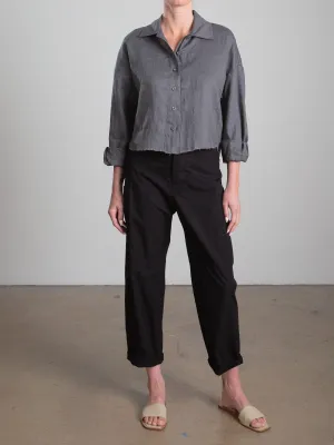 Torrance Pant in Paperweight Cotton - Black