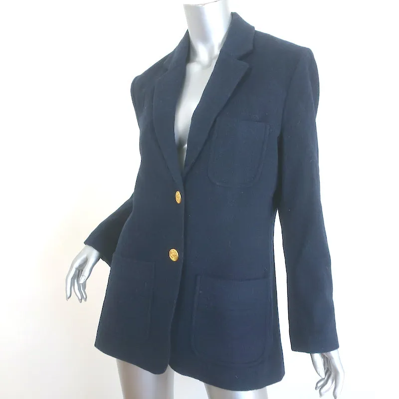 Trovata Birds of Paradis Sutton Blazer Navy Size Small Two-Button Jacket