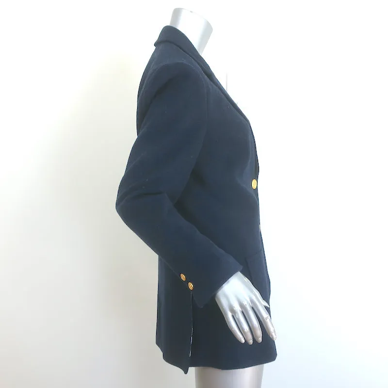 Trovata Birds of Paradis Sutton Blazer Navy Size Small Two-Button Jacket