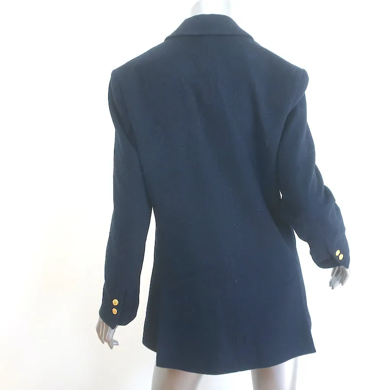 Trovata Birds of Paradis Sutton Blazer Navy Size Small Two-Button Jacket