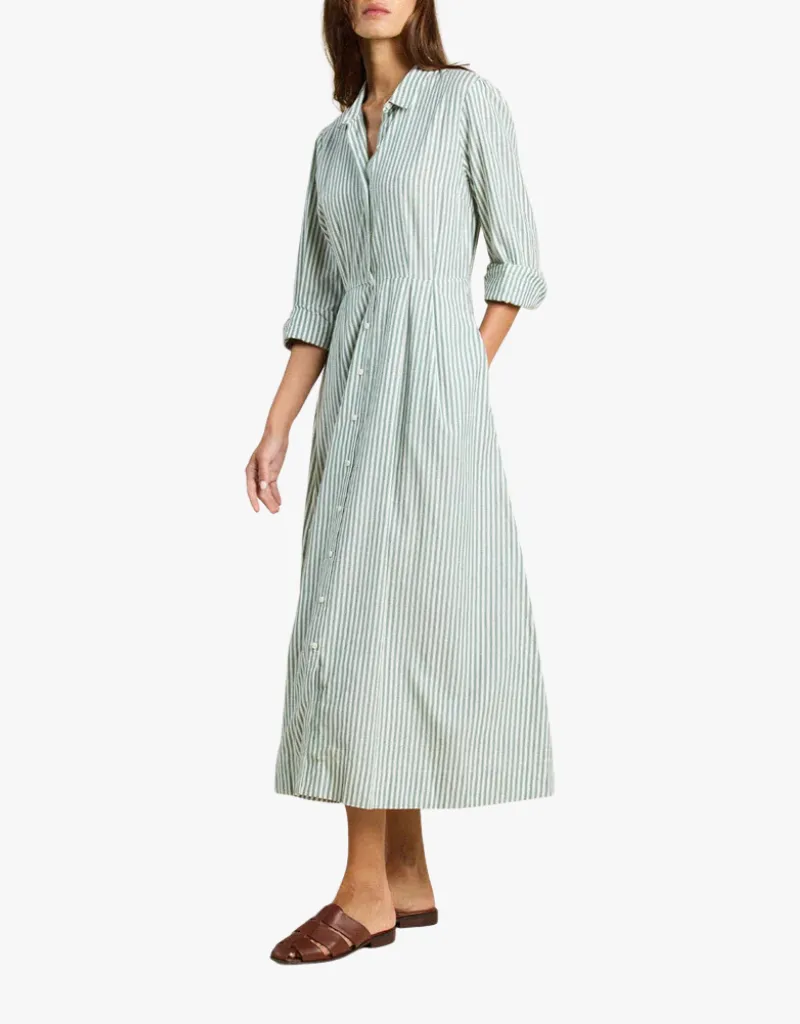 Trovata Emmelie Dress in Green Stripe