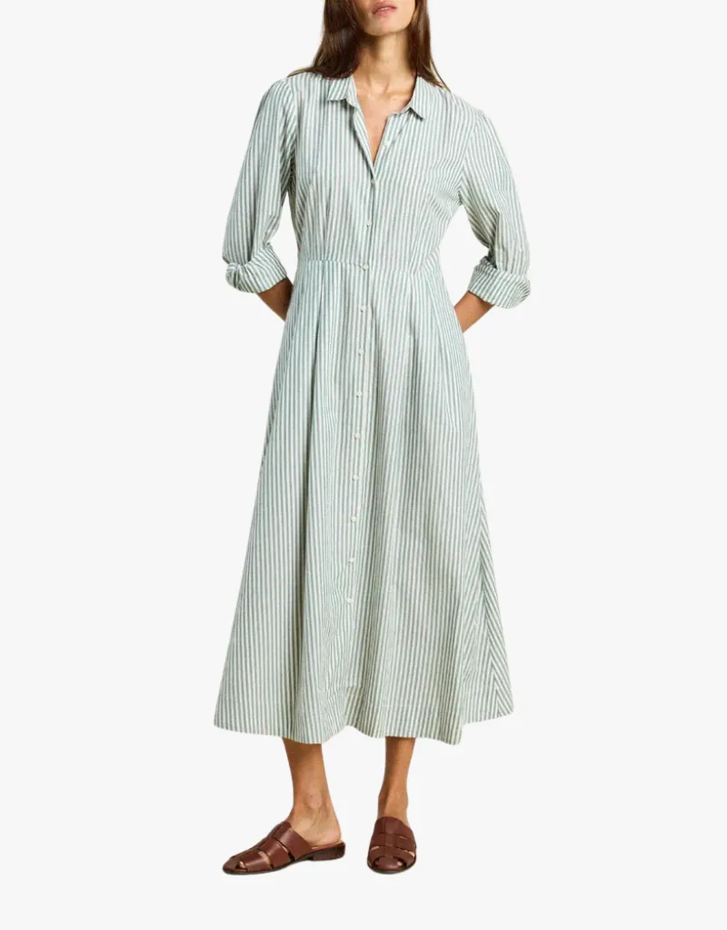 Trovata Emmelie Dress in Green Stripe