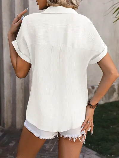 True Button Up Short Sleeve Shirt