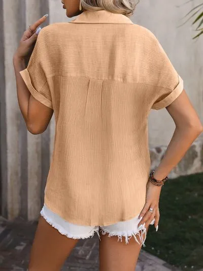 True Button Up Short Sleeve Shirt