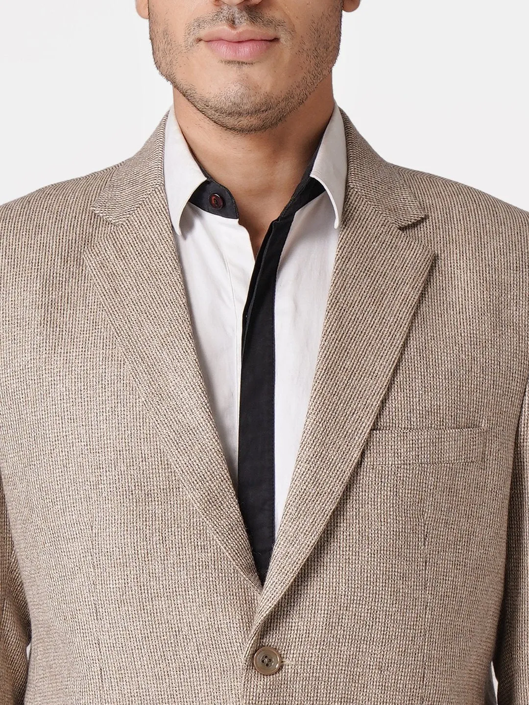 Tweed Beige Blazer