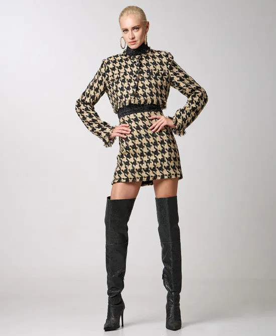 Tweed Skirt Gold SALE