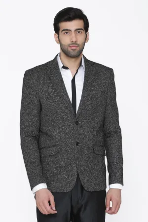 Tweed Wool Grey Blazer