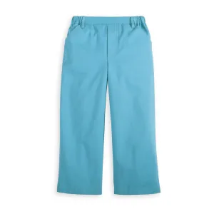 Twill Faux Zip Pant -- Peacock