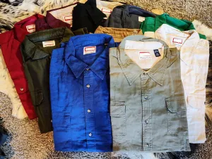 TWILL WRANGLER MENS BUTTON UP