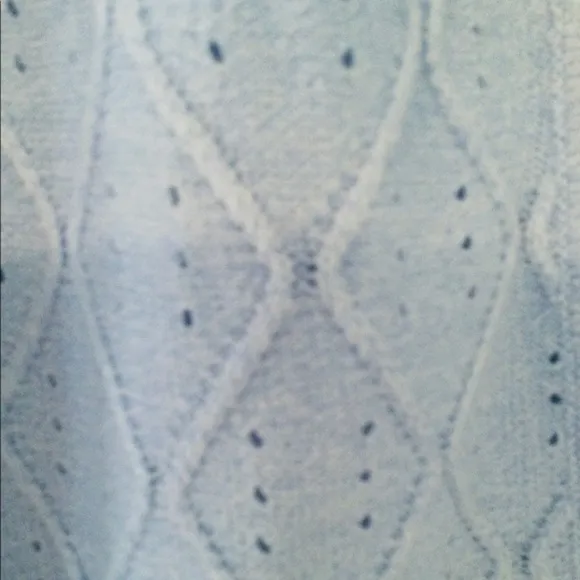 Two-in-one pointelle knit sweater set, Periwinkle blue, Size S, Cathy Daniels