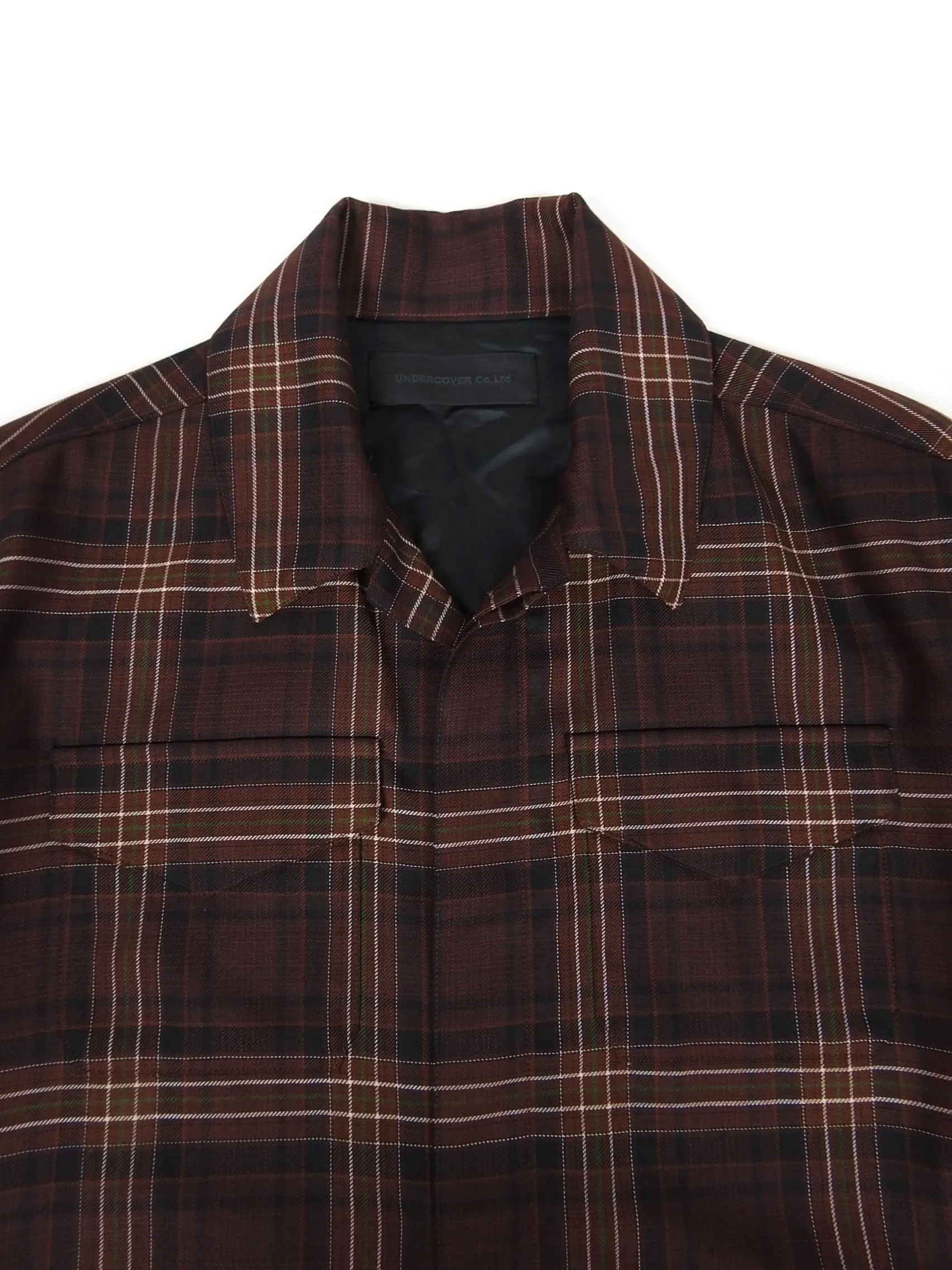 Undercover Check Overshirt Size 3