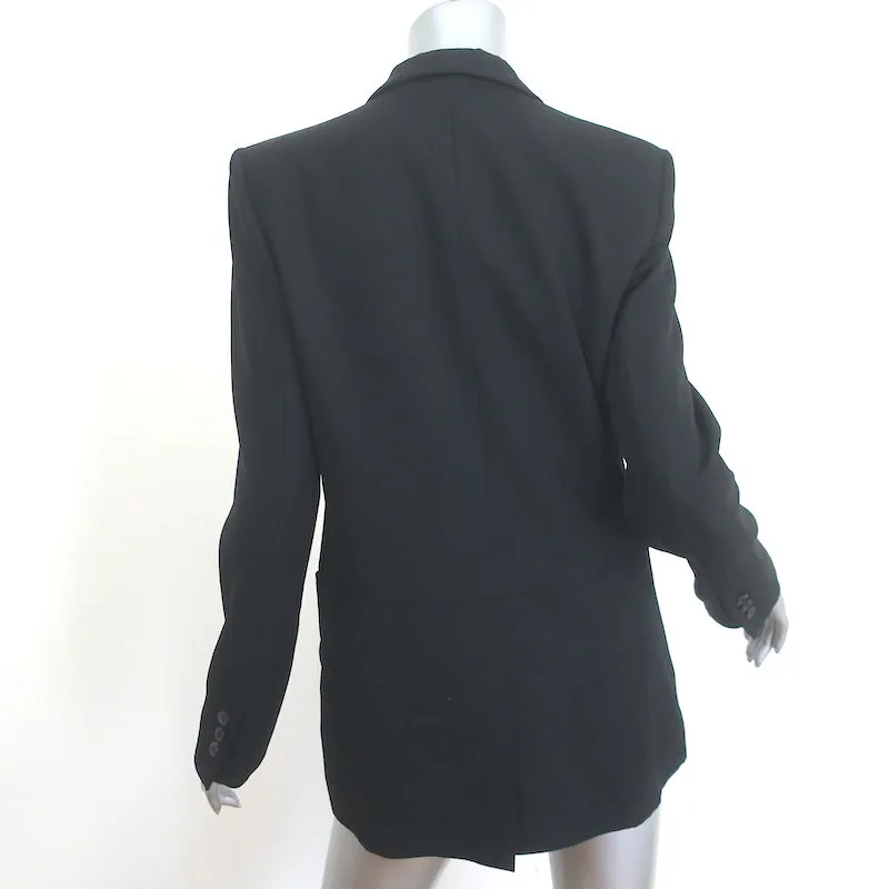 Vanessa Bruno Blazer Black Virgin Wool Size 38 One-Button Jacket