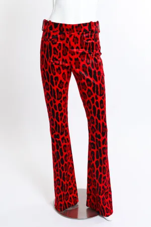Velvet Animal Print Pant