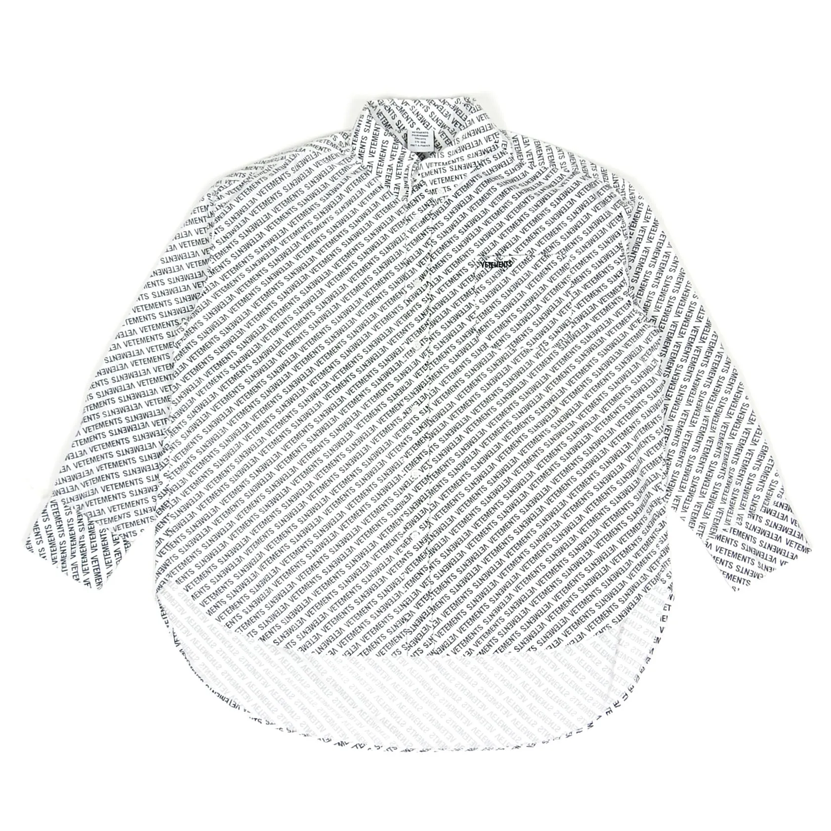 Vetements Pour Homme Logo Button Up Size Medium