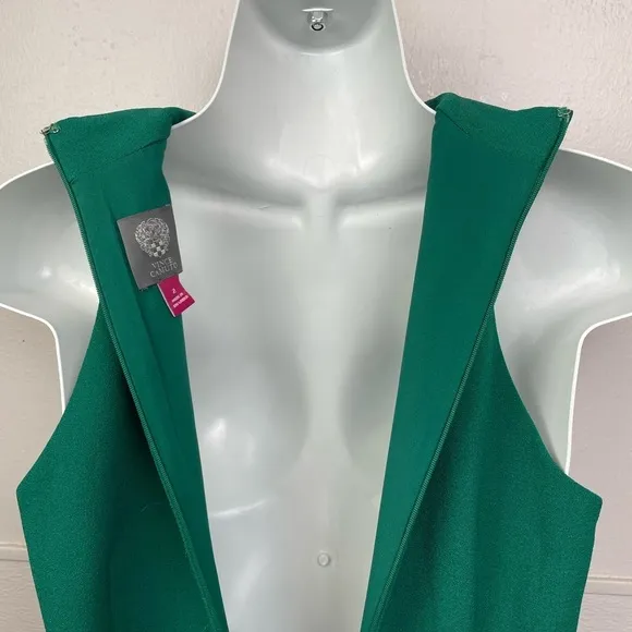 Vince Camuto Green Tie Neck A-Line Dress. NWOT