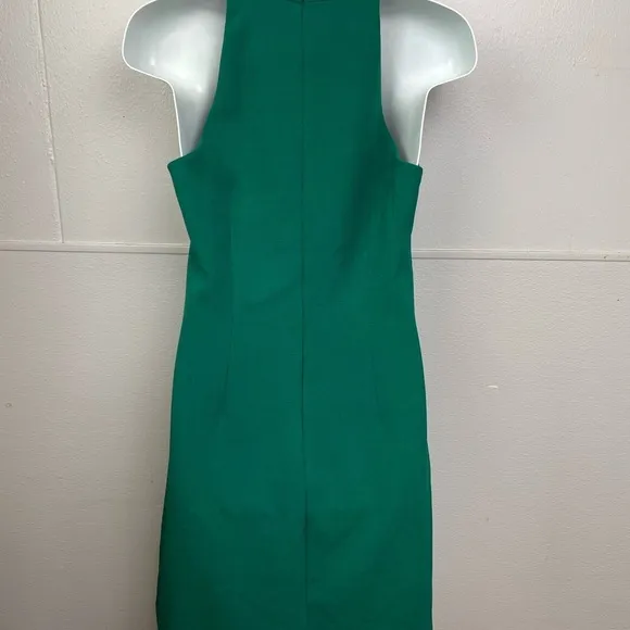 Vince Camuto Green Tie Neck A-Line Dress. NWOT