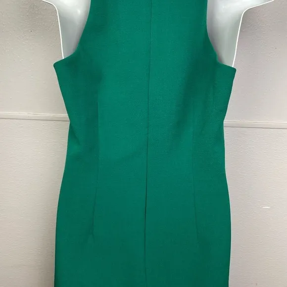Vince Camuto Green Tie Neck A-Line Dress. NWOT