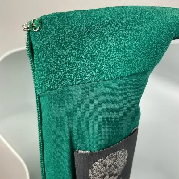 Vince Camuto Green Tie Neck A-Line Dress. NWOT