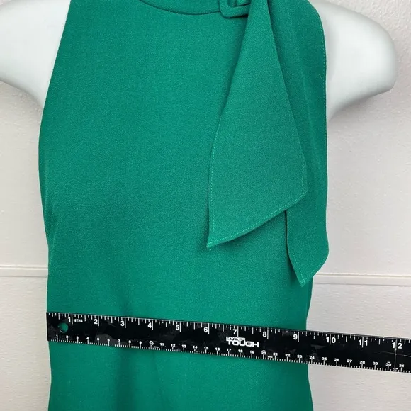 Vince Camuto Green Tie Neck A-Line Dress. NWOT