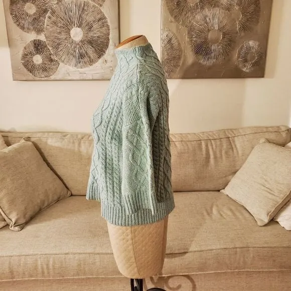 Vince Camuto Chunky Cable Knit Funnel Neck Sweater