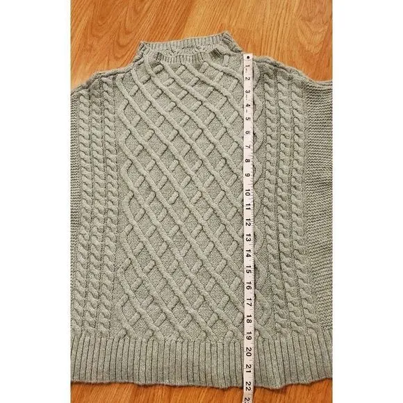 Vince Camuto Chunky Cable Knit Funnel Neck Sweater