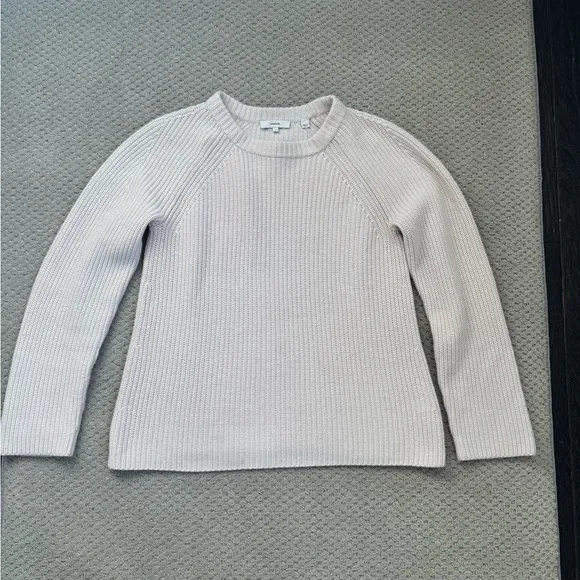 Vince cream crew neck sweater small